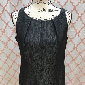 EUC Taylor Black & Silver sheath dress size 12